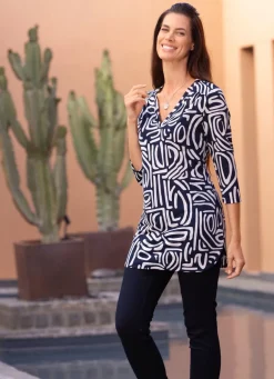 Shirt-Tunika mit tollem Muster