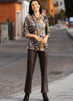 Shirt-Tunika mit V-Ausschnitt