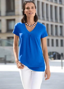 Shirt-Tunika mit V-Ausschnitt