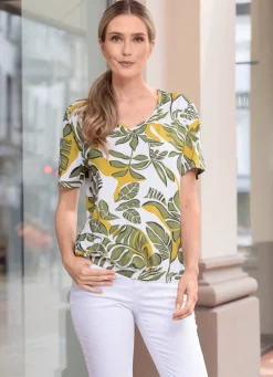 Shirt-Tunika mit V-Ausschnitt