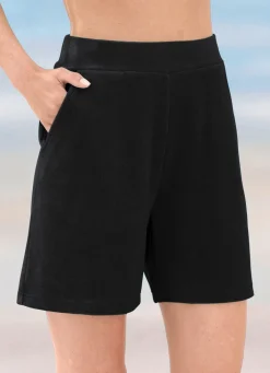 Shorts aus Frottierstretch
