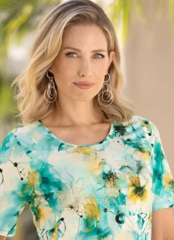 Silberfarbene Ohrringe aus hochwertigem Metall