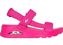 SKECHERS Sandale aus dehnbarem Textilmaterial