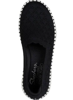 SKECHERS Slipper aus dehnbarem Strick-Material
