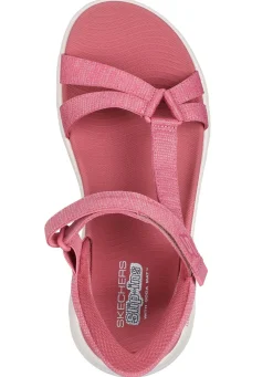 SKECHERS, sportliche Damen-Sandalen, mit geformter Slip-Ins Fersenplatte