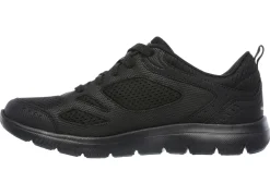 SKECHERS, sportliche Damen-Sneaker, mit Nappaleder-Besätzen