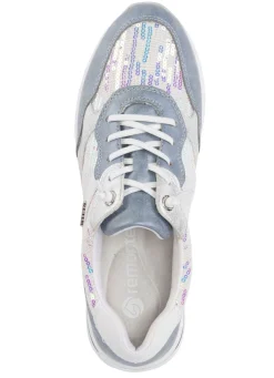 Sneaker mit schimmernden Pailletten