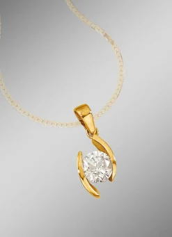 Solitäranhänger mit Brillant