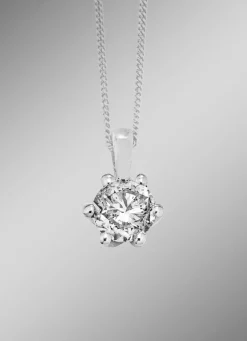 Solitär-Anhänger mit Brillant