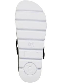 Sommerliche Damen-Clogs, aus Leder