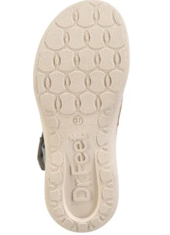 Stegspangen-Sandale mit Kork-Besätzen