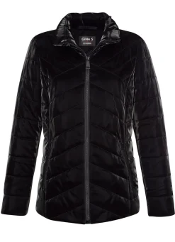 Steppjacke in Metallic-Optik