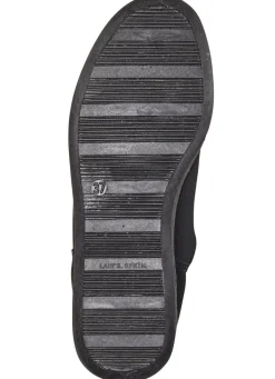 Stiefelette aus weichem, gestepptem Nubukmaterial