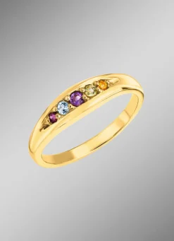 Strahlende Eleganz: Damenring mit echten Edelsteinen