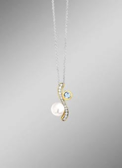 Strahlende Schönheit – Anhänger aus Silber mit edler Vergoldung