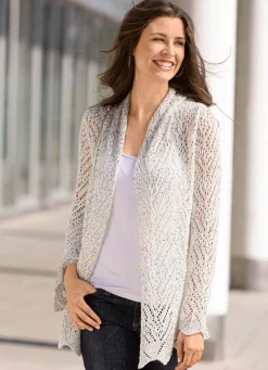 Strickjacke aus Paillettengarn