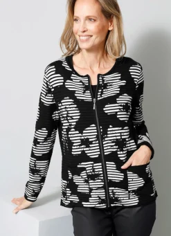 Strickjacke in Feinstrick