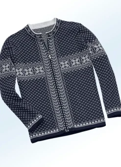 Strickjacke in Jacquard-Dessin