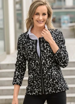 Strickjacke in Jacquard-Dessin