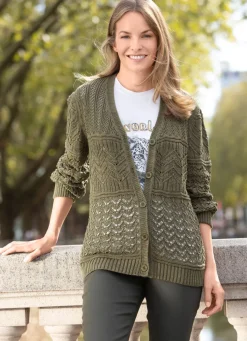 Strickjacke in Mustermix
