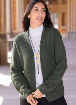 Strickjacke mit Alloverstruktur