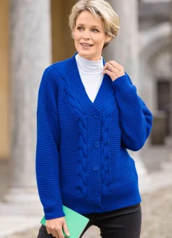 Strickjacke mit dekorativer Struktur