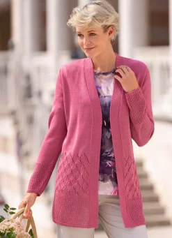 Strickjacke mit dezentem Glanz