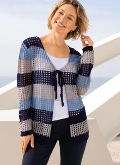 Strickjacke mit edlem, dezentem Glanz