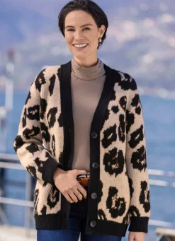 Strickjacke mit flauschigem Griff