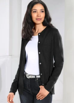 Strickjacke mit Schurwolle