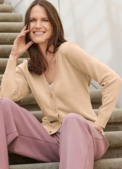 Strickjacke mit supersoftem Griff