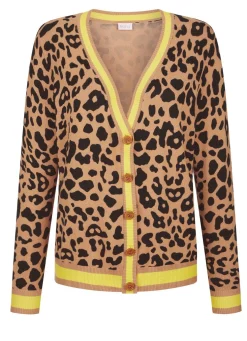 Strickjacke mit Tierfell-Optik