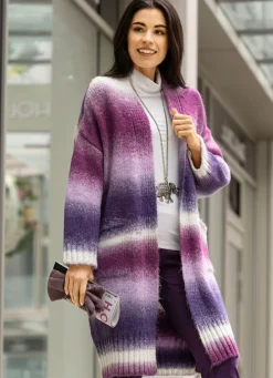 Strickmantel aus flauschigem Effektgarn