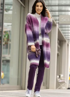 Strickmantel aus flauschigem Effektgarn