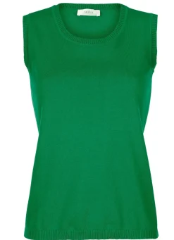 Stricktop mit breiten Trägern