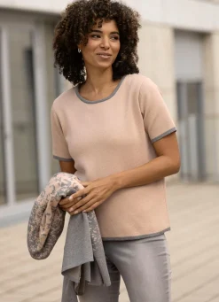 Strick-Twinset in Jacquard-Dessin