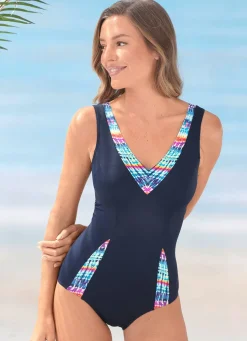 Sunmarin Badeanzug mit Einsätzen und Halbkorsage, bis Cup F