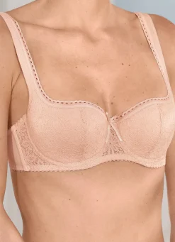 Susa Dirndl-BH mit floraler Elastikspitze im Vorderteil