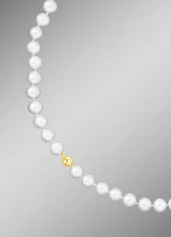 Süßwasser-Zuchtperlkette mit Kugelschließe