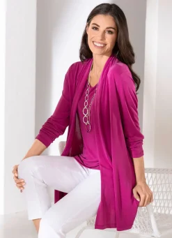 2-teiliges Set bestehend aus Shirtjacke und Trägershirt