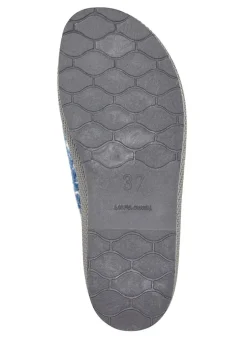 Textil-Pantoffel mit schöner Stickerei