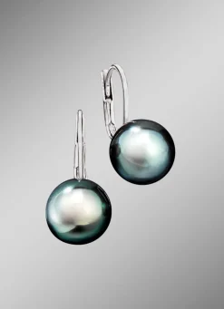 Tolle Ohrringe mit Tahiti-Zuchtperlen