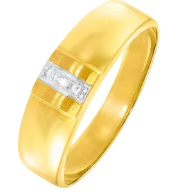 Toller Damenring in Bicolor mit Diamant