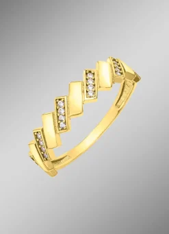 Toller Damenring mit synth. Zirkonia