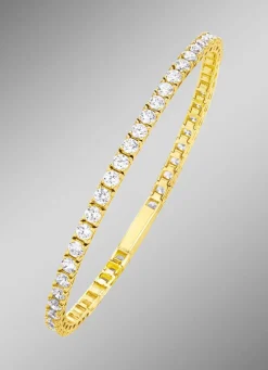 Tolles Tennisarmband mit synth. Zirkonia