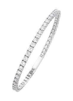 Tolles Tennisarmband mit synth. Zirkonia