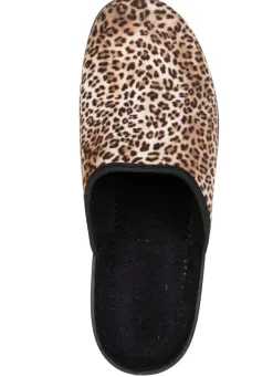 Trendige Damen-Hausschuhe, im Leo-Look