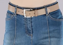 Trendiger Damen-Gürtel aus Leder, 3,5 cm breit