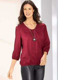 Tunika aus Glanz-Jaquard