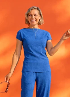 Tunika in Seersucker Qualität